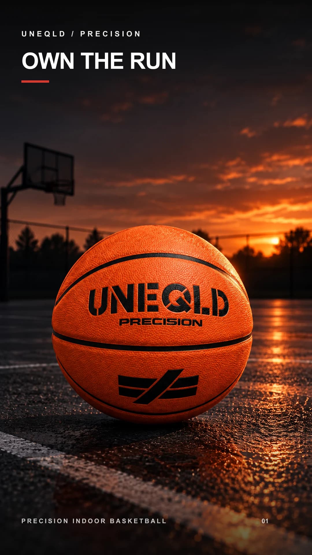 UNEQLD Precision on an outdoor court